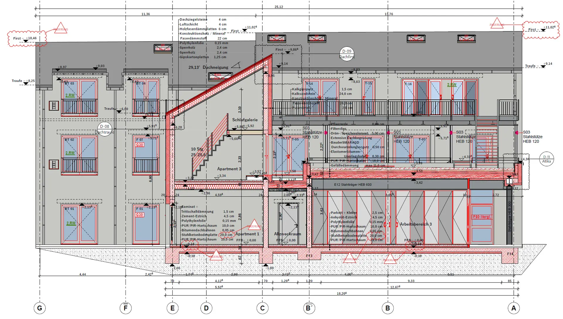 Bauzeichnung Denkfabrik